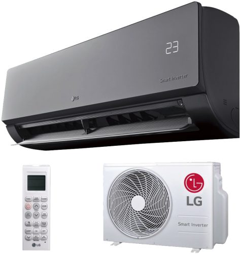 LG Art Cool Mirror AC18BK oldalfali mono split klíma 5 kW