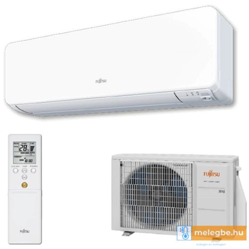 Fujitsu Design ASYG12KGTB / AOYG12KGCA oldalfali mono split klíma - 3.4 kW