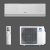 Gree Airy GWH12AVCXD-K6DNA1A oldalfali mono split klíma 3.5 kW