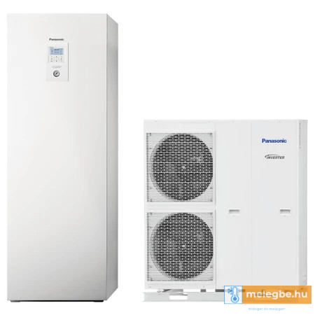 Panasonic Aquarea All In One T-CAP KIT-AQC09HE8 osztott levegő-víz hőszivattyú beépített HMV tárolóval - 9 kW