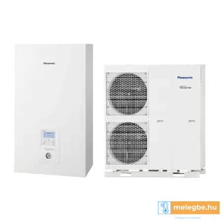 Panasonic Aquarea All In One T-CAP KIT-AQC12HE8 osztott levegő-víz hőszivattyú beépített HMV tárolóval - 12 kW