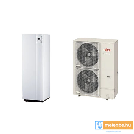 Fujitsu Waterstage SHPDUO 16/1F Super High Power WGYG160DJ6 / WOYG160LJL osztott levegő-víz hőszivattyú beépített HMV tárolóval - 16 kW