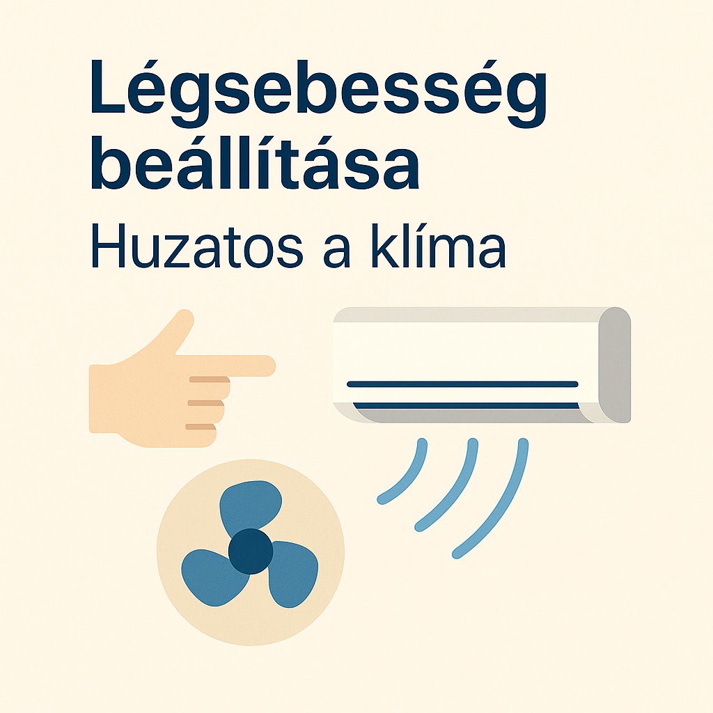 Légsebesség beállítása – miért huzatos a klima?
