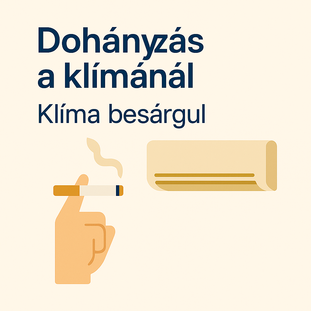 Miért sárgul be a klíma? Dohányzás és elszíneződés a beltéri egységnél