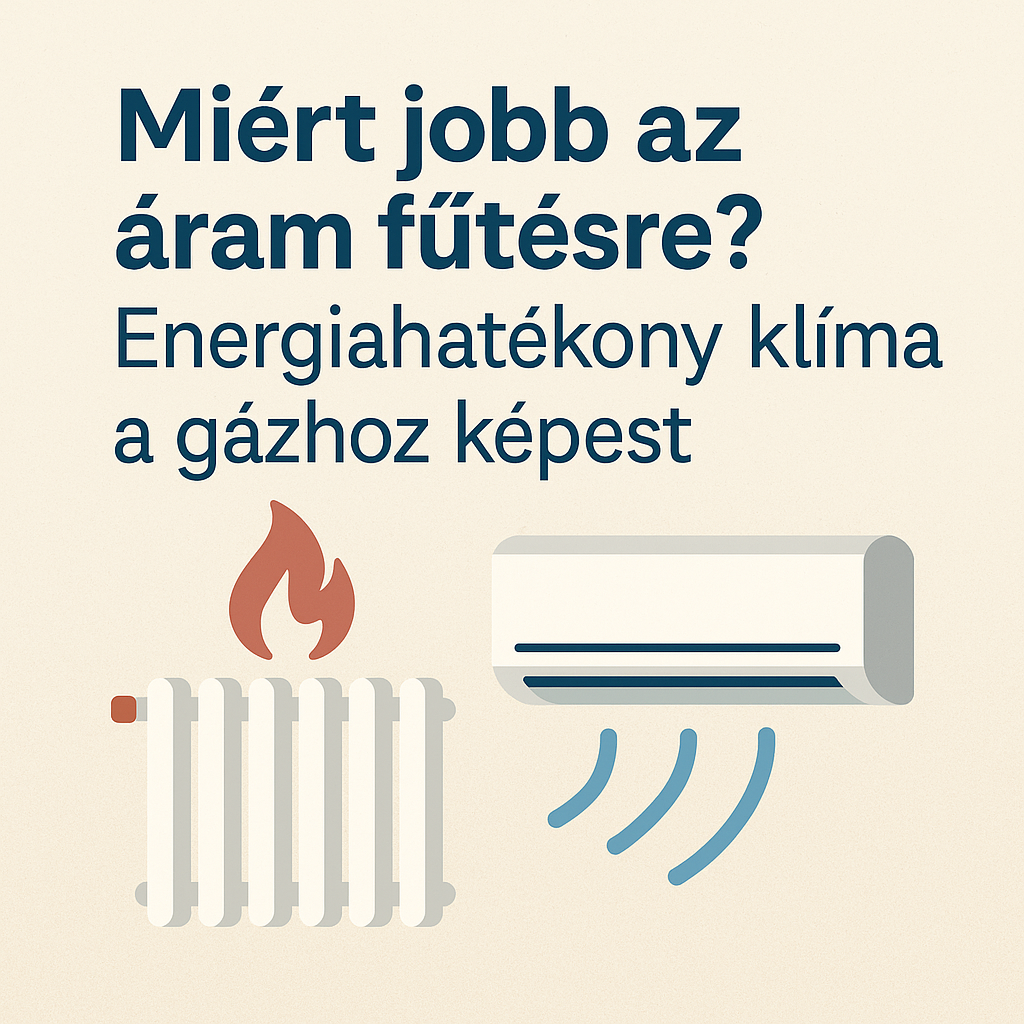 Miért jobb az áram fűtésre? energiahatékony klima a gázhoz képest